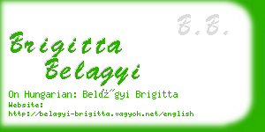brigitta belagyi business card
